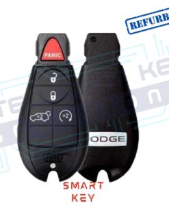 2011-2013 Dodge Durango 5 Button (Hatch & Remote Start)- with Keyless Go- OEM Refurbished with Logo