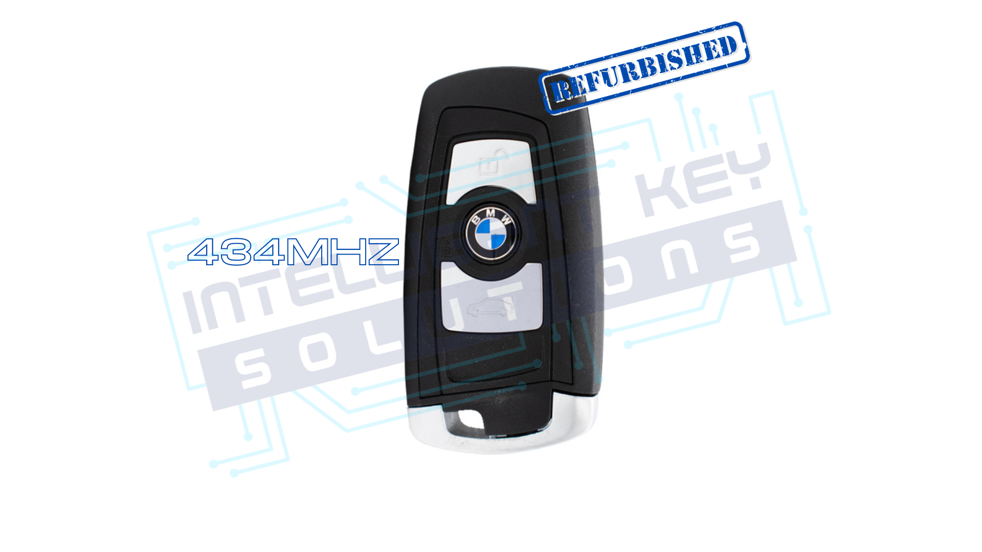 2013-2018 BMW 3Btn Smart key (9312523-03/YGOHUF5767/BLACK trim/434MHZ) OEM REFURBISHED