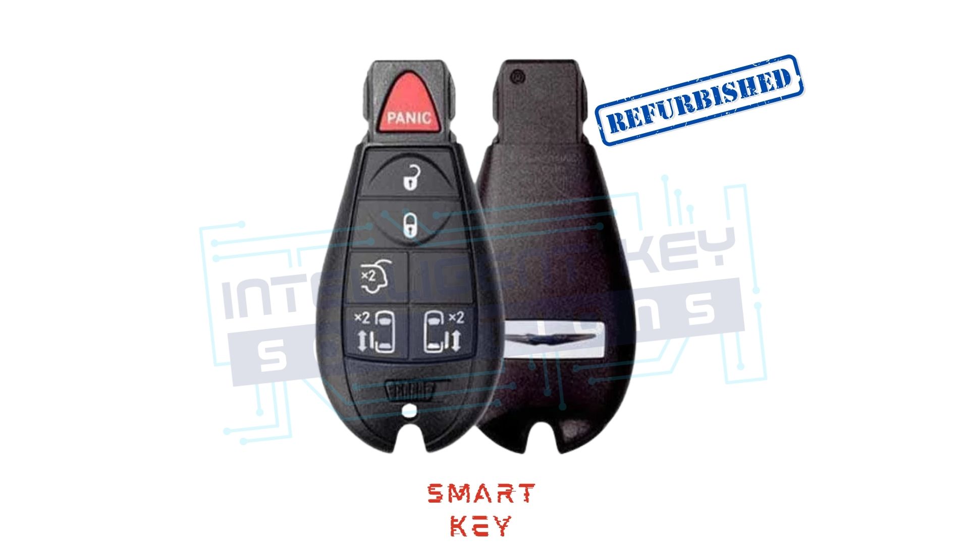 2011-2016 Chrysler Town and Country 6 Btn Fobik (Keyless Go) OEM REFURBISHED w/LOGO