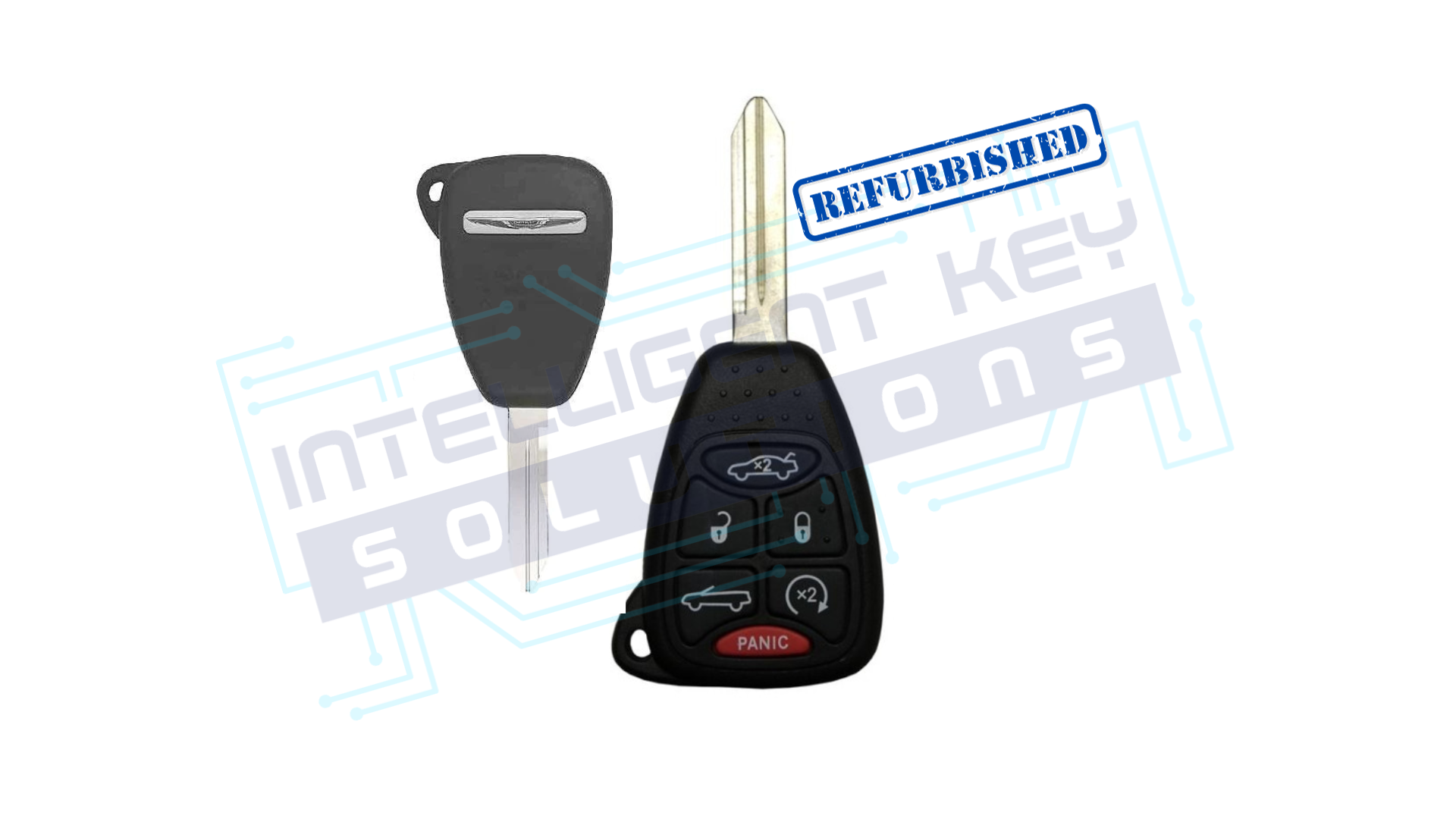 2007-2014 Chrysler 6Btn Remote Head Key (OHT692427AA / 68092995AA) OEM Refurbished W/LOGO