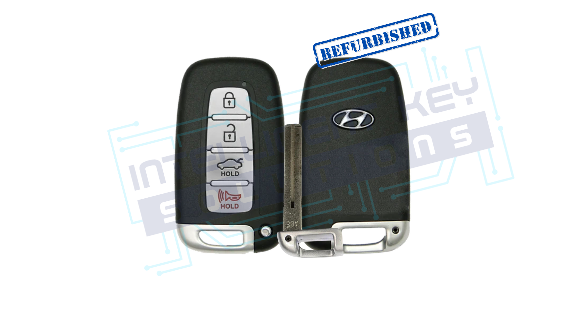 2009-2014 Hyundai 4Btn Smart key W/Trunk (95440-3Q000 / SY5HMFNA04) OEM Refurbished W/LOGO