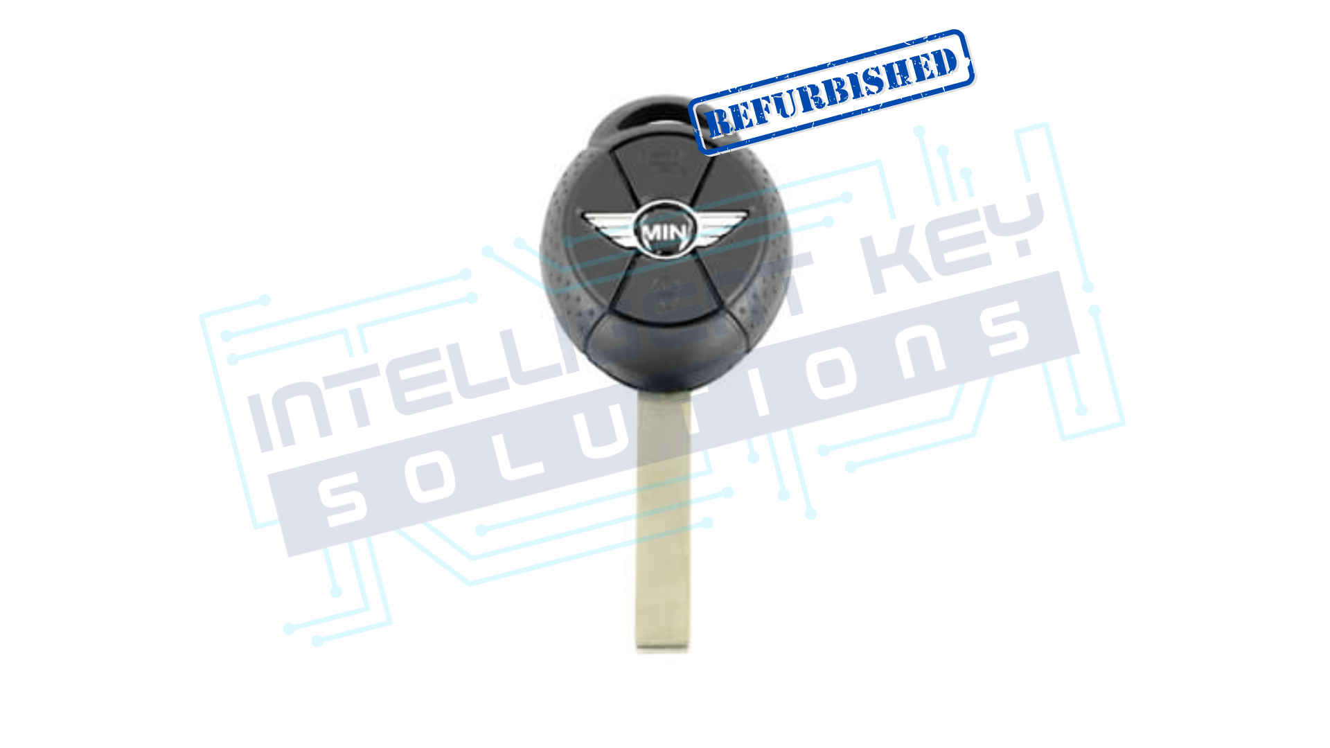 2004-2008 Mini Cooper 3Btn Remote Head Key (LX8F2V / EWS 44 Chip)OEM REFURBISHED W/LOGO