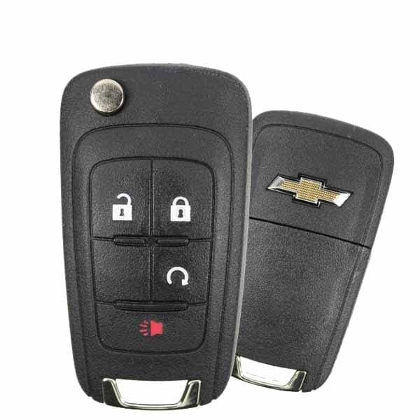 2010-2019 Chevrolet 4BTN Remote start Flip Key (OHT01060512-NON PROX) OEM REFURBISHED W/LOGO